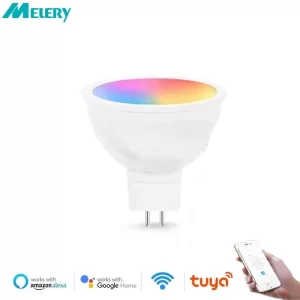 Lee más sobre el artículo Melery MR16 WiFi bombilla LED inteligente AC/DC 12V GU5.3 Reflector
