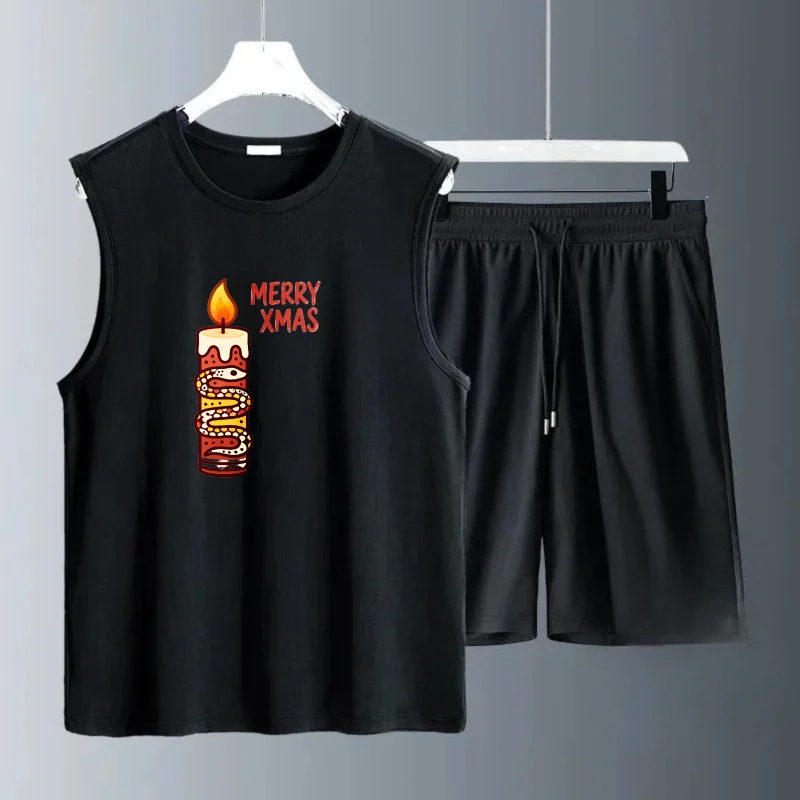 Lee más sobre el artículo Conjuntos de camiseta sin mangas para hombre, estampado con dibujo d