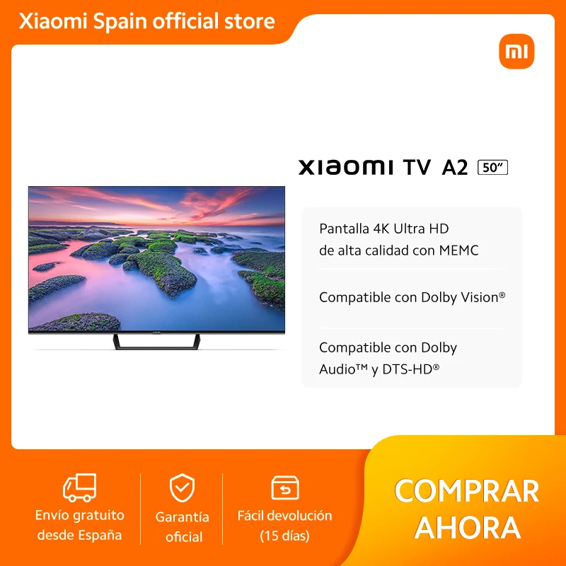 Lee más sobre el artículo Xiaomi-TV A2 50, oficial, Compatible con Dolby Vision®Compatible con