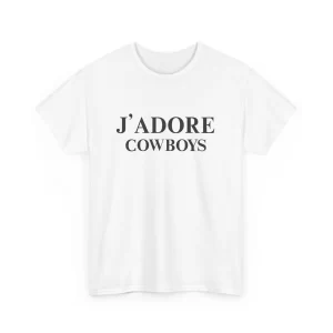 Lee más sobre el artículo Camiseta con eslogan J Adore Cowboys Je Y2K Kendall para su vaquero