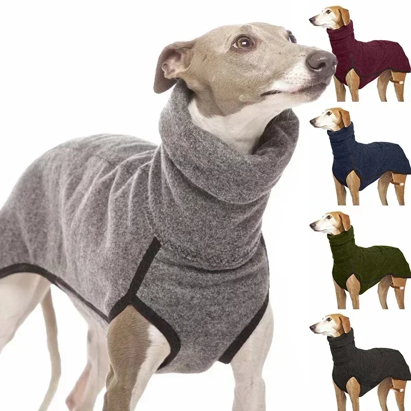 Lee más sobre el artículo Jersey cálido de invierno con cuello alto para mascotas, suéter para