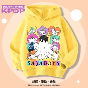 Lee más sobre el artículo 2025 KPop Demon Hunter dibujos animados niñas niño Sudadera con capu