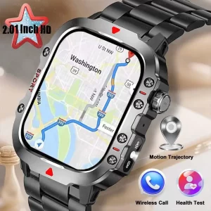 Lee más sobre el artículo Reloj inteligente militar para hombres 2,01 Diy caras Spirit Lsland