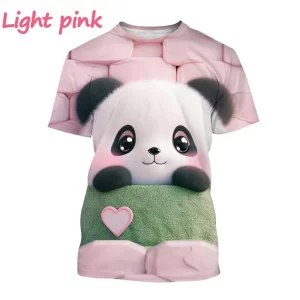 Lee más sobre el artículo Camiseta con estampado 3D de Panda para hombre y mujer,camisa con es