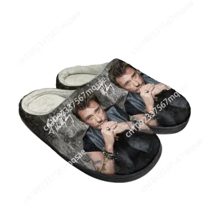 Lee más sobre el artículo Johnny Hallyday Rock Singer, zapatillas personalizadas de algodón pa
