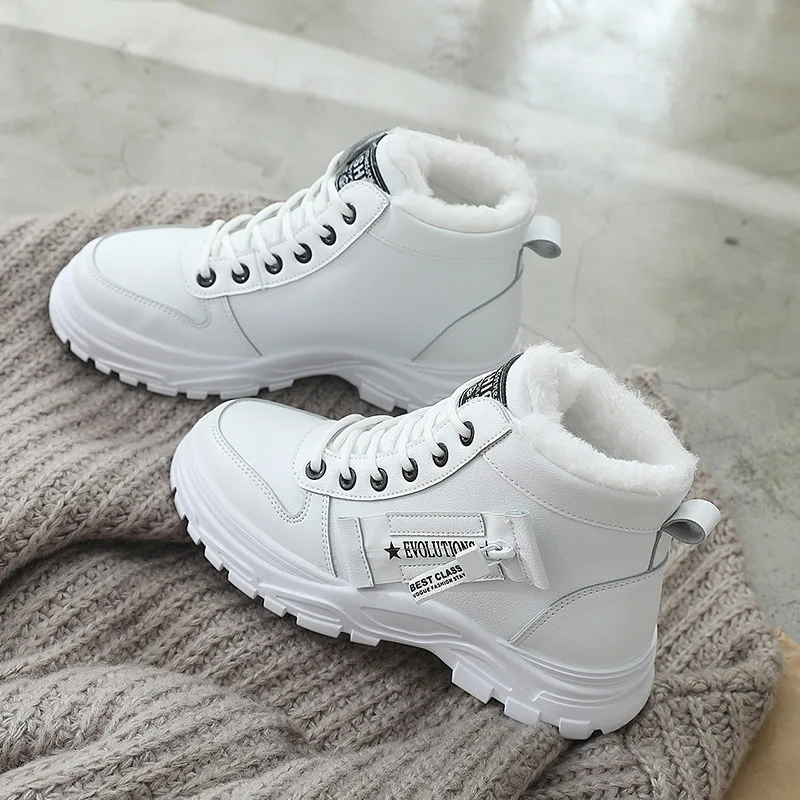 Lee más sobre el artículo Zapatos informales de caña alta para mujer, botas de nieve de invier
