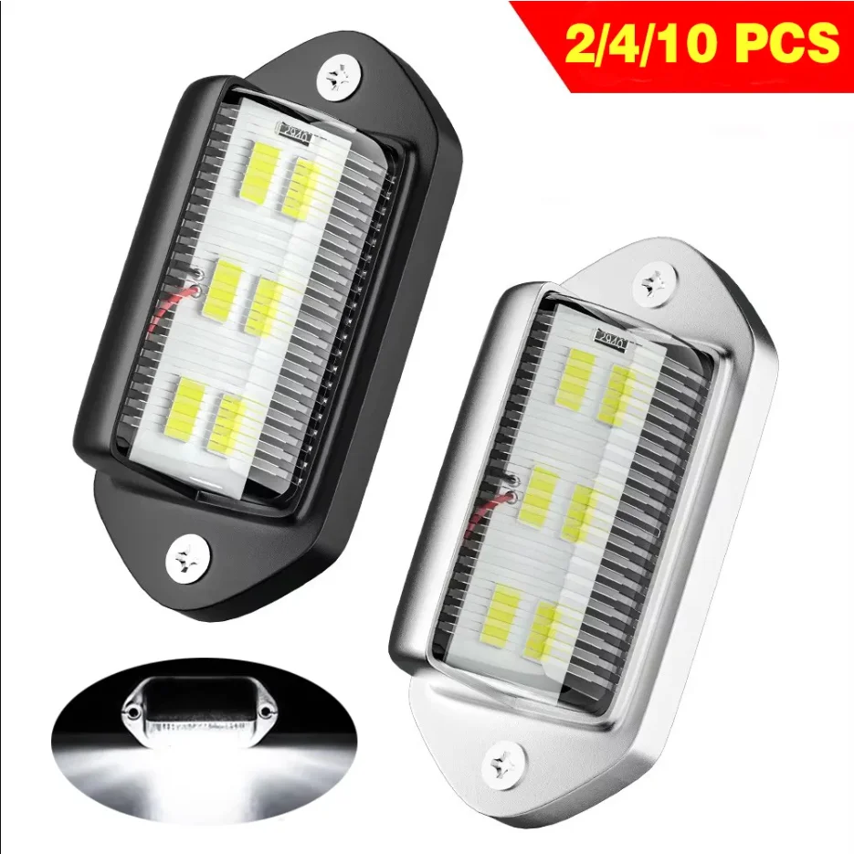 Lee más sobre el artículo Luz de matrícula de coche, 2 uds., 6 LED, para SUV, camión, remolque
