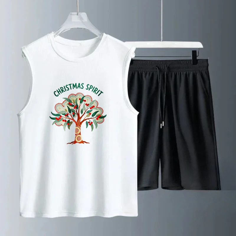 En este momento estás viendo Conjuntos de camisetas sin mangas para hombre, conjunto de manga cor