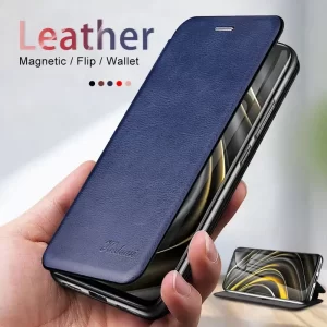 Lee más sobre el artículo Funda de cuero de lujo con tapa para iPhone 15, 14, 13, 12, 11 Pro M
