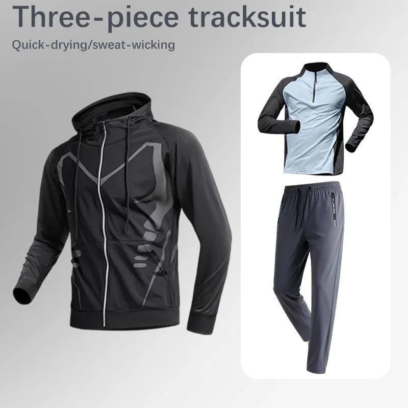 Lee más sobre el artículo Conjunto Deportivo para Hombre, Primavera, Secado Rápido, Ropa de Gi