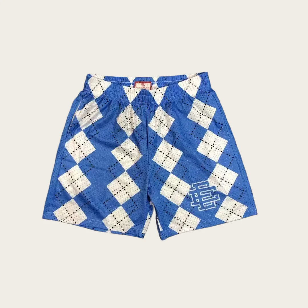 Lee más sobre el artículo Pantalones cortos de playa con estampado 3D de geometría clásica par