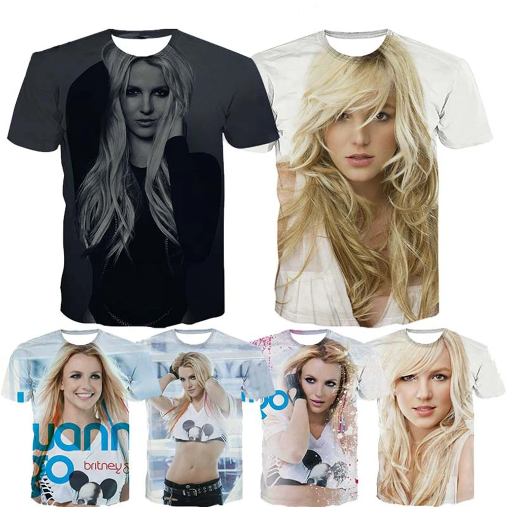En este momento estás viendo Camiseta con estampado 3D De Britney para hombre y mujer,camisa info