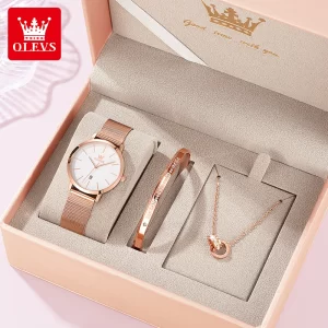 Lee más sobre el artículo OLEVS reloj de mujer 5869 elegante reloj de pulsera de cuarzo a la m