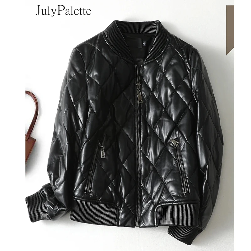 Lee más sobre el artículo Julypalette-Chaquetas de piel de oveja auténtica para mujer, abrigos
