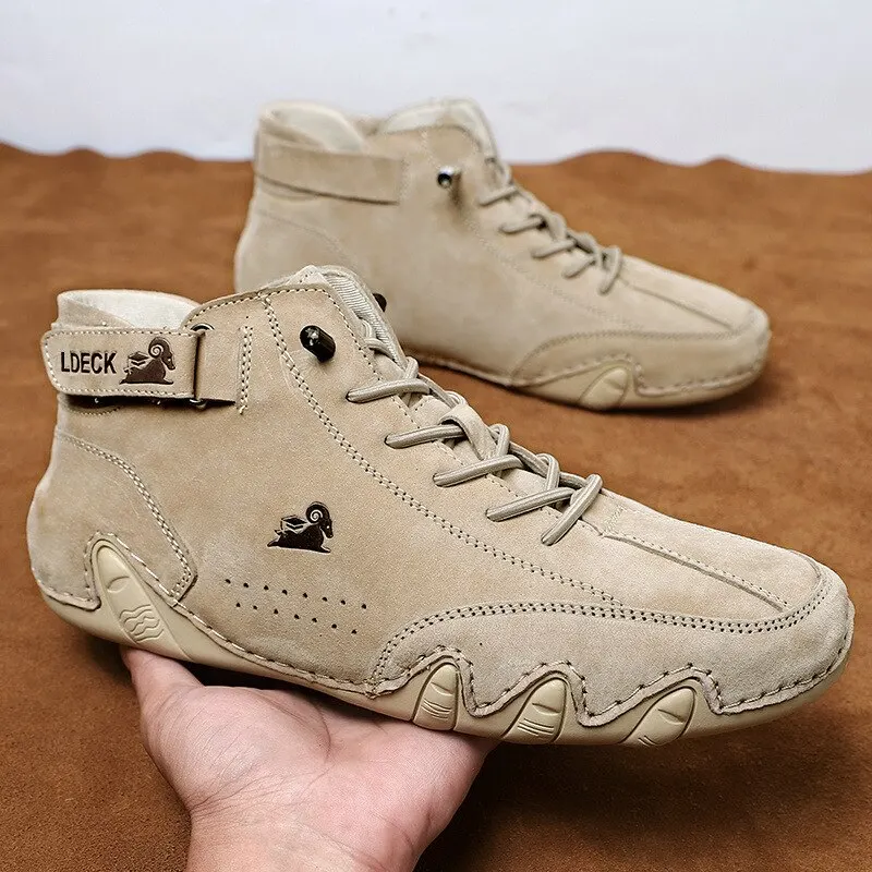 En este momento estás viendo Botas informales de motocicleta para hombre, zapatos impermeables de