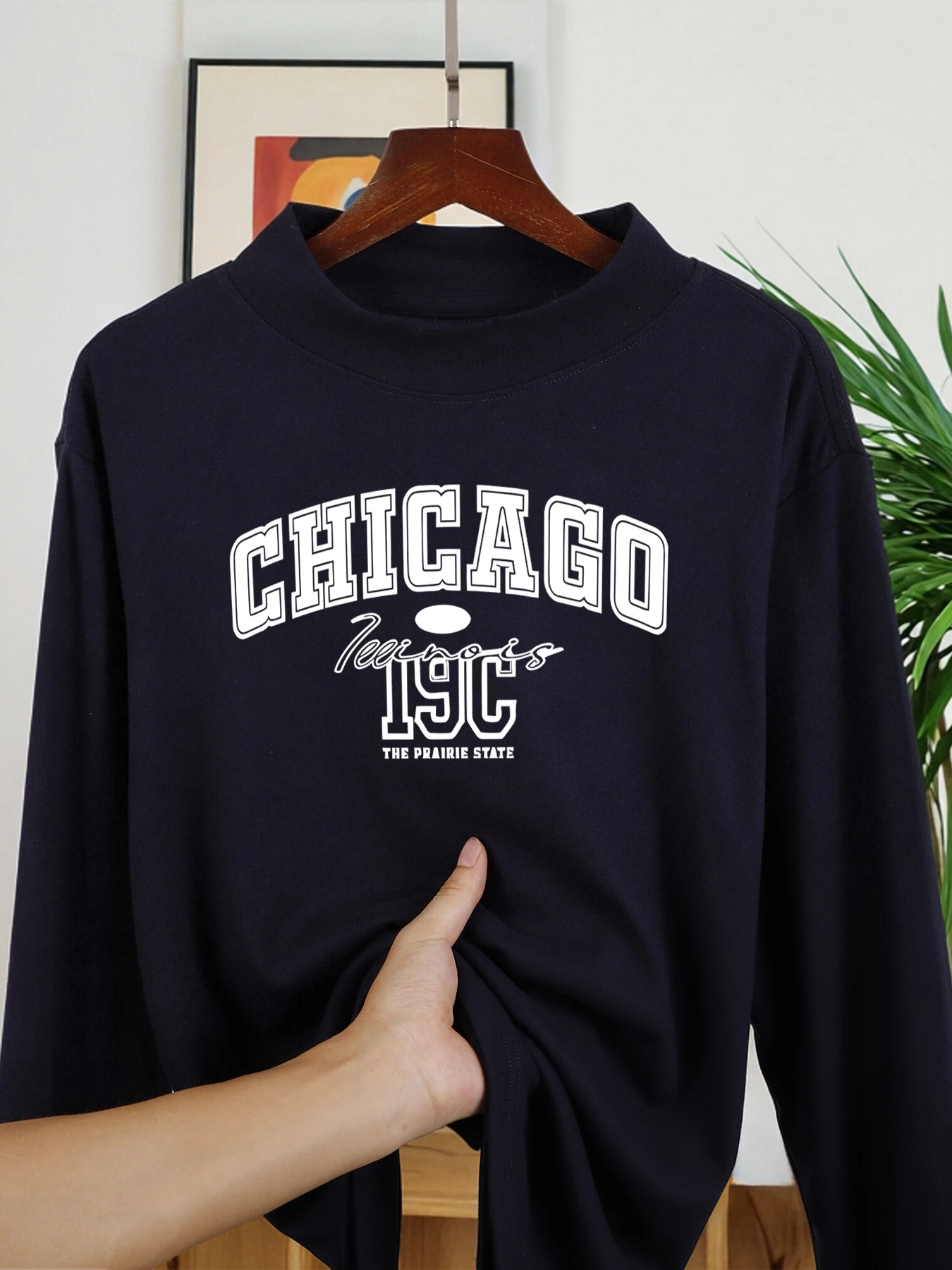 Lee más sobre el artículo Jersey con estampado creativo de letras de Chicago para hombre, cami
