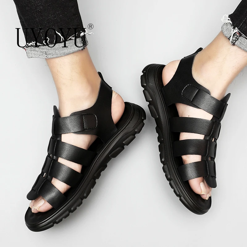 Lee más sobre el artículo Sandalias romanas coreanas británicas para hombre, zapatos informale
