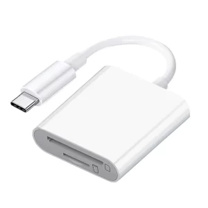Lee más sobre el artículo Lector de tarjetas OTG tipo C 2 en 1, unidad Flash USB, lector de ta