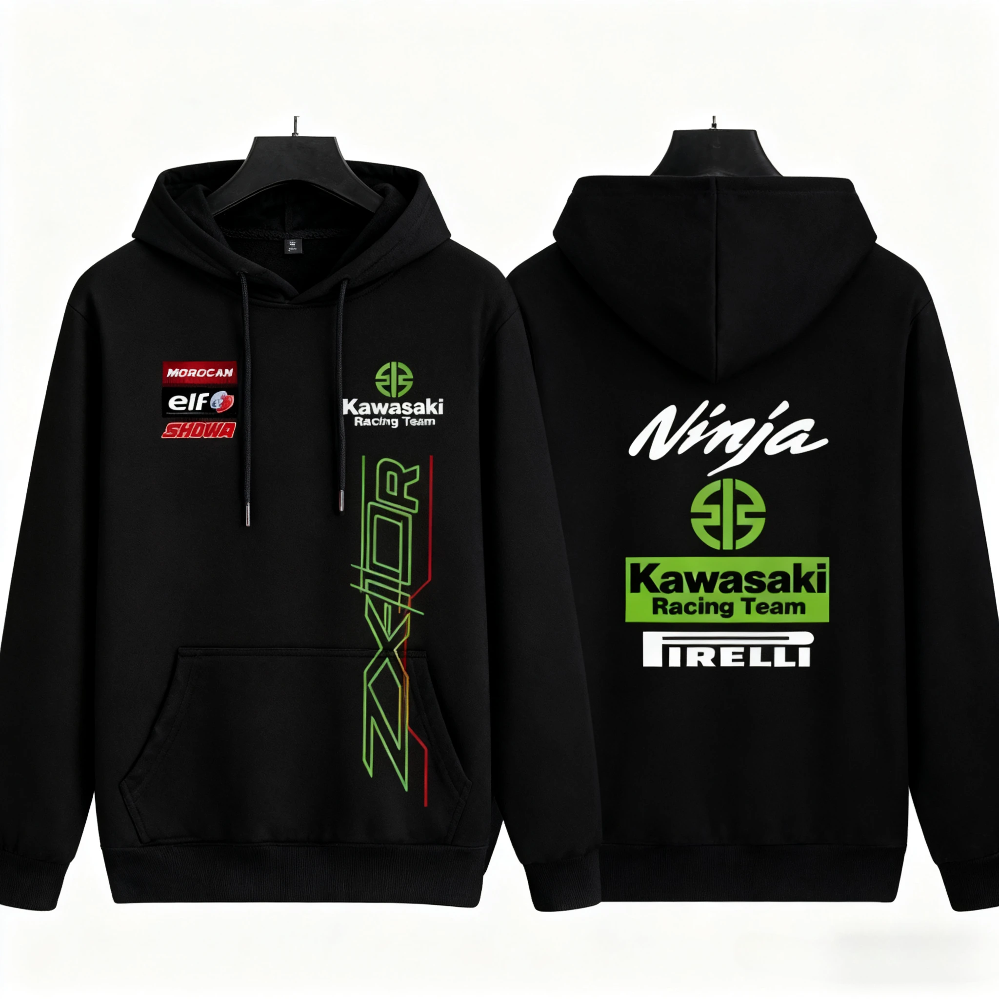 En este momento estás viendo Nueva moda sudadera con capucha con logo de Kawasaki impreso para ho