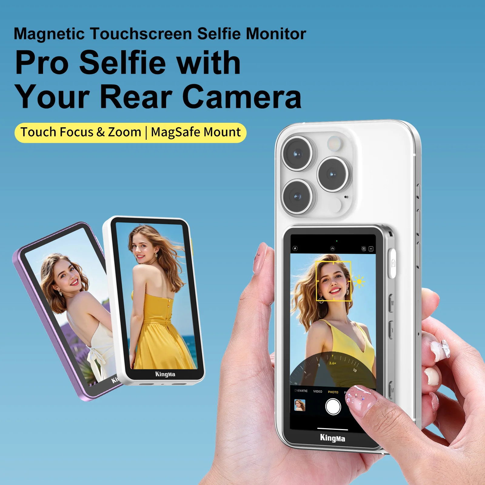 Lee más sobre el artículo PH02 ULTRA Phone Vlog Selfie Monitor Pantalla táctil de 4 pulgadas T