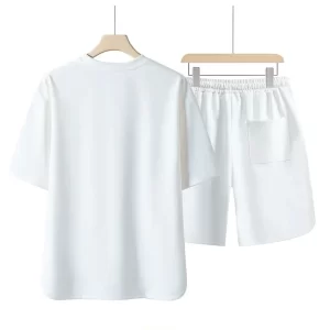 Lee más sobre el artículo Conjunto de 2 unidades de camiseta y pantalones cortos para hombre,