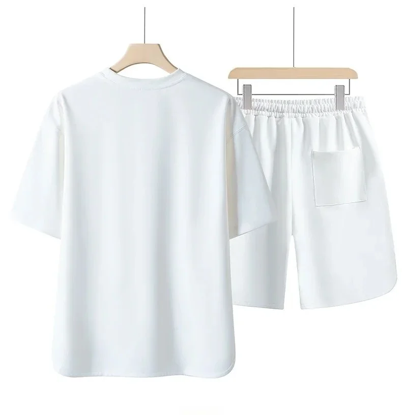 Lee más sobre el artículo Conjunto de 2 unidades de camiseta y pantalones cortos para hombre,