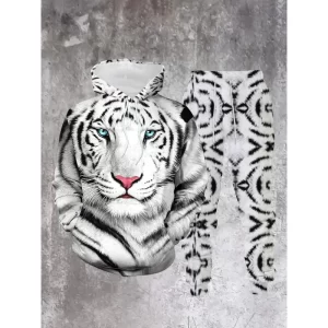 Lee más sobre el artículo Conjunto de dos piezas con estampado de escorpión y tigre blanco en