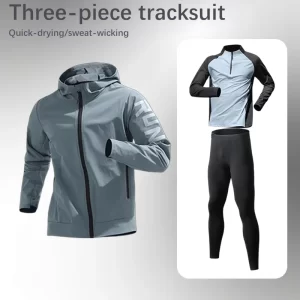 Lee más sobre el artículo Conjunto Deportivo de Seda de Hielo para Hombre, Secado Rápido, Cami