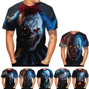 Lee más sobre el artículo Camiseta de manga corta para hombre y mujer,camisa con patrón de Jok