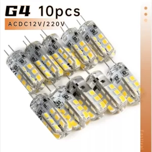 Lee más sobre el artículo 10 Uds bombilla Led G4 2W 3W 5W 9W 10W 12W 15W AC/DC12V/AC220V 3014S