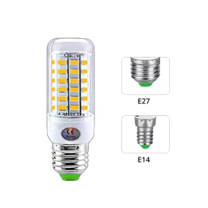 Lee más sobre el artículo Lámpara LED E27 E14 SMD 5730 220V bombilla de maíz 24 36 56 72 LED l