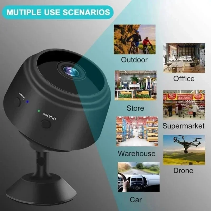 Lee más sobre el artículo Cámara inalámbrica WiFi A9 Mini grabadora de vídeo cámara de monitor