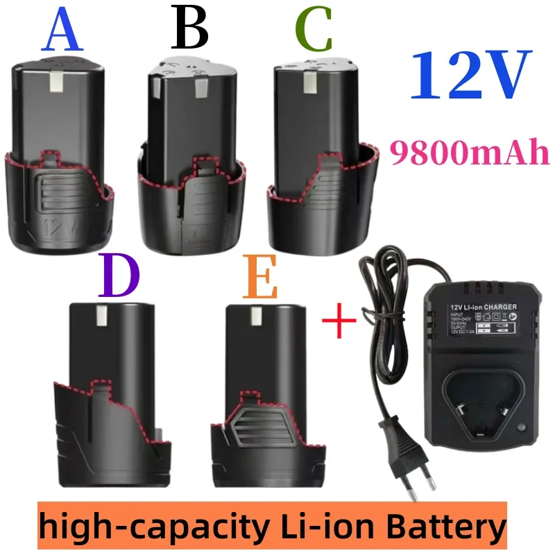 Lee más sobre el artículo 100% batería recargable Universal Original de 12V 9800mAh para herra