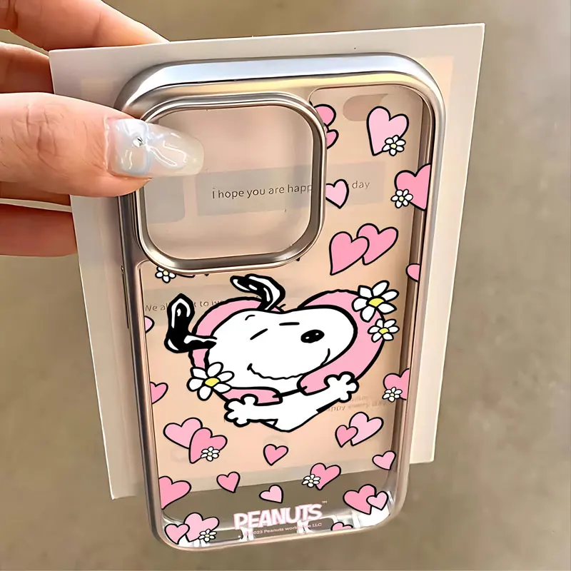 Lee más sobre el artículo Funda de teléfono de lujo con dibujos de S-Snoopies para IPhone 17 1