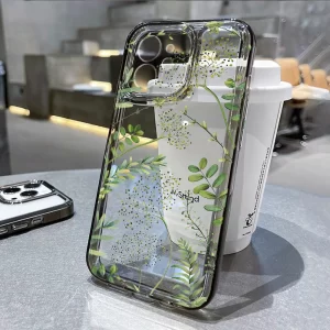 Lee más sobre el artículo Funda de teléfono con flores y plantas abstractas para iPhone 16 Pro