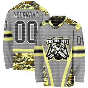 Lee más sobre el artículo Camiseta de Hockey Unisex con Estampado 3D, Diseño Personalizado con