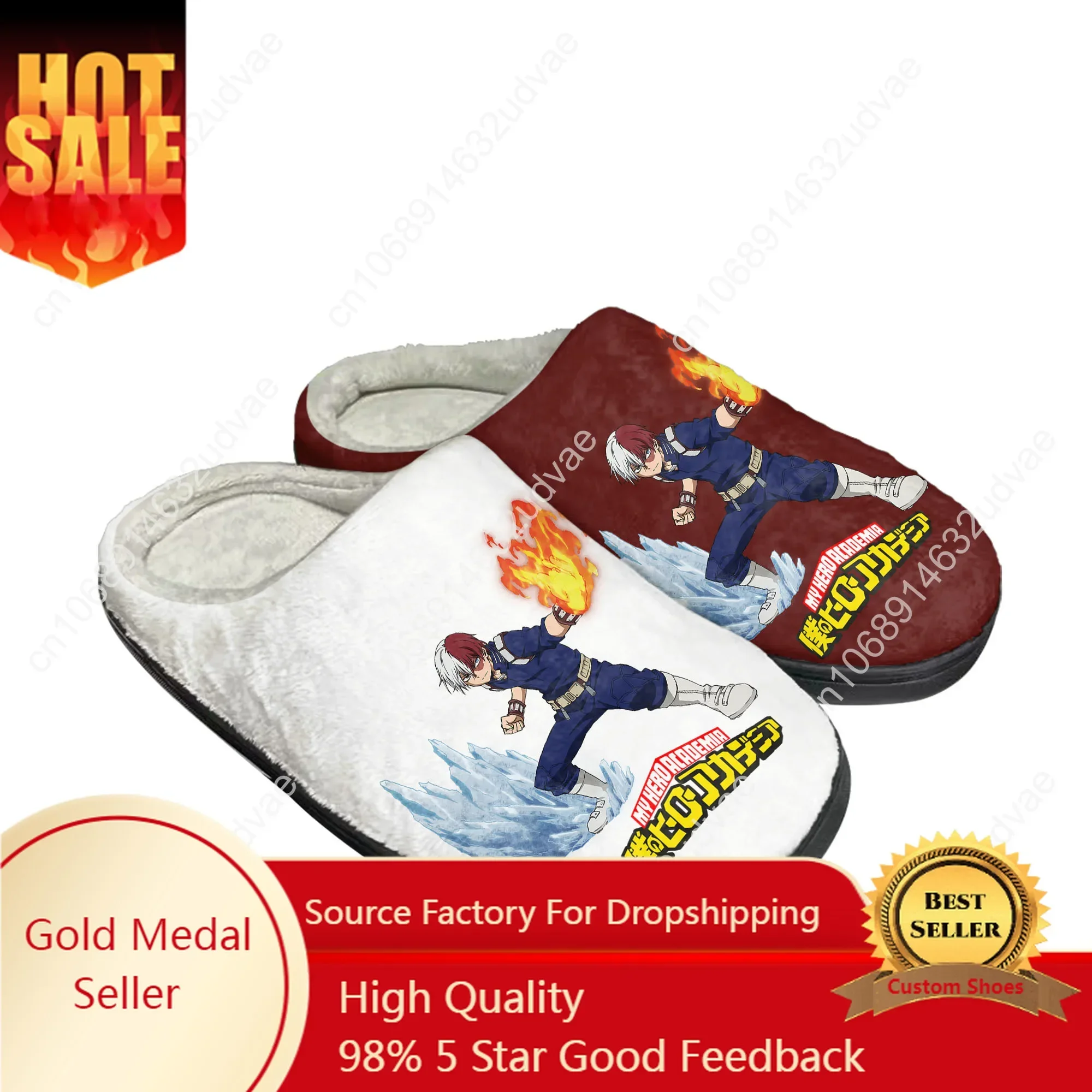 En este momento estás viendo Shoto Todoroki My Hero Academia, zapatillas personalizadas de algodó