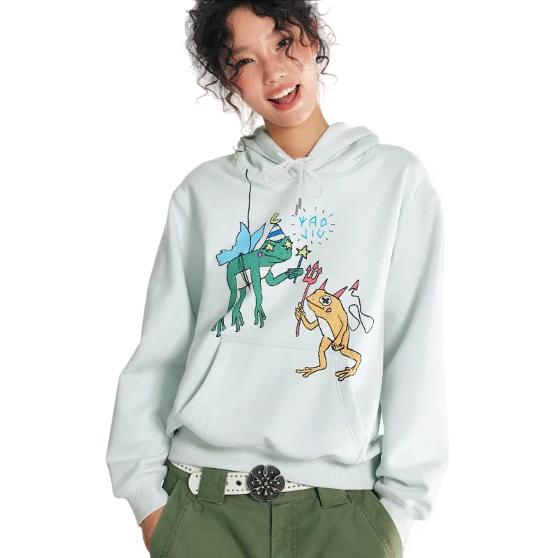 Lee más sobre el artículo Nueva Sudadera con capucha con estampado 3D de rana mágica, forro po