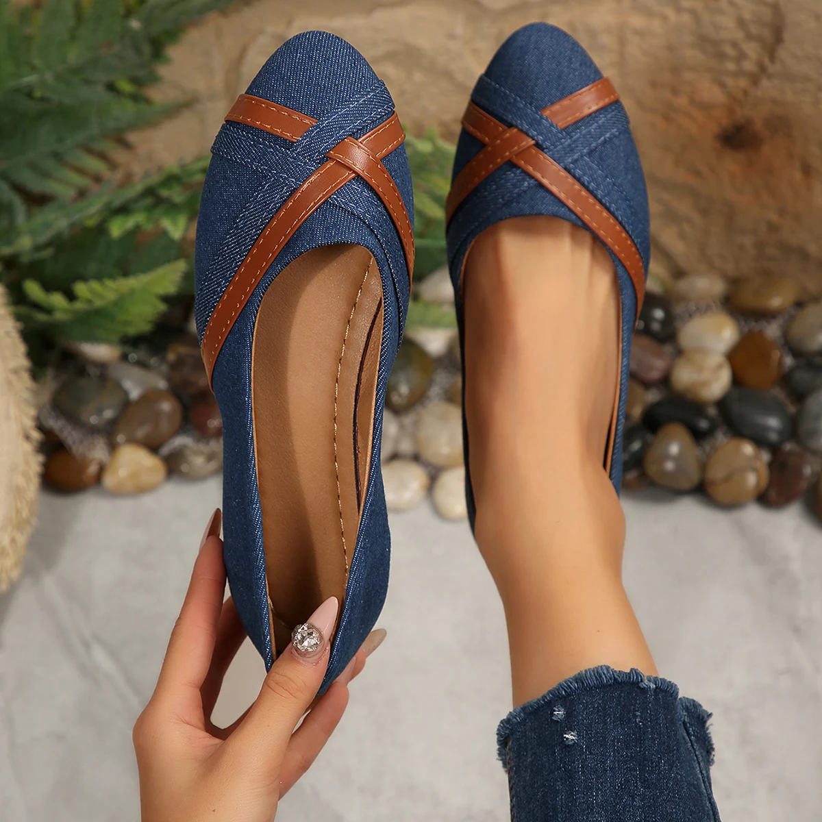 Lee más sobre el artículo Zapatos bajos sencillos y elegantes, zapatos planos para caminar de