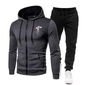 Lee más sobre el artículo Conjunto de chaqueta para hombre, sudadera con capucha con logotipo