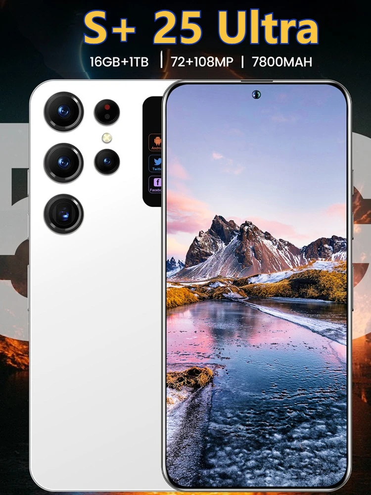 Lee más sobre el artículo 2025 nuevo S + 25 teléfonos móviles Ultra originales pantalla HD de
