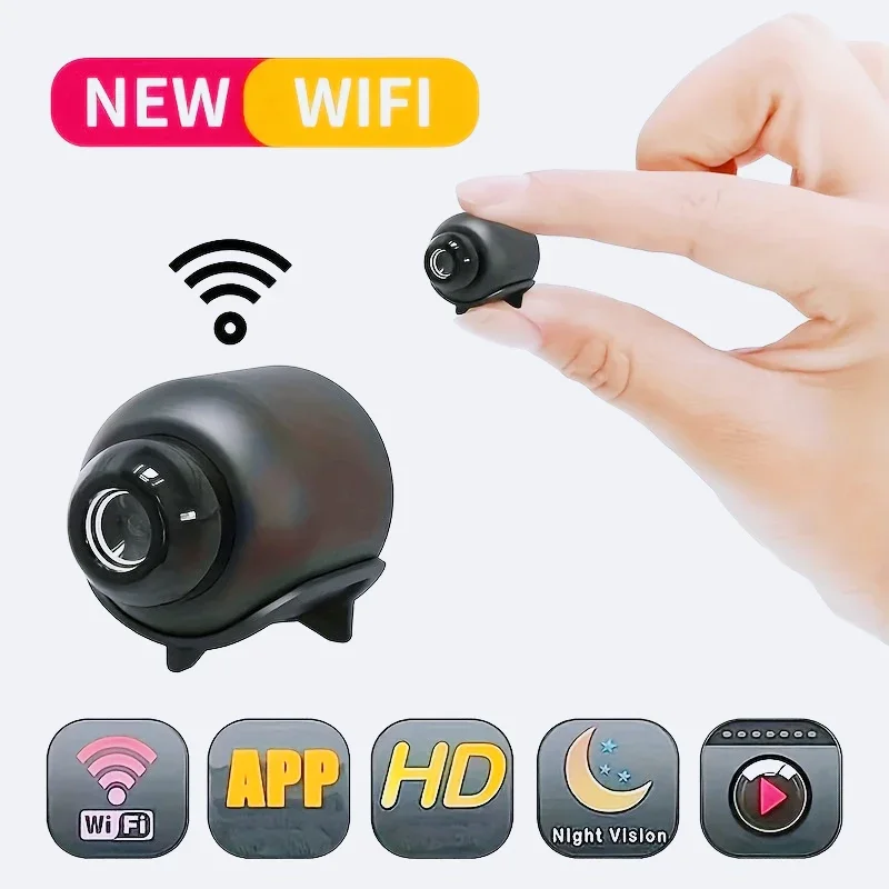 Lee más sobre el artículo Mini cámara WiFi HD de 1080P, vigilancia de seguridad interior, Moni