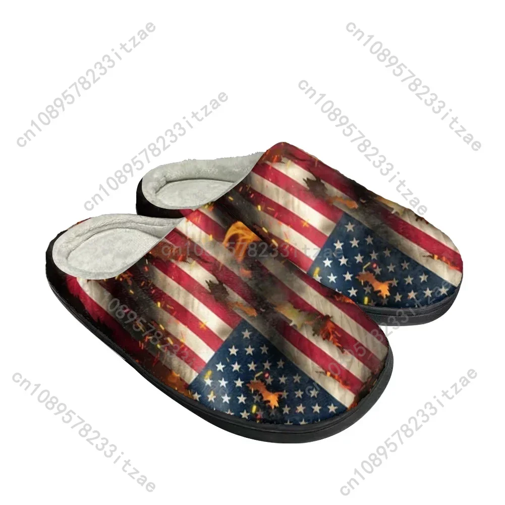 Lee más sobre el artículo Zapatillas personalizadas de algodón con bandera de EE. UU., sandali