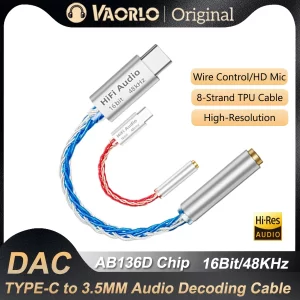 Lee más sobre el artículo VAOLRO AB136D – Amplificador de auriculares USB tipo C a 3,5 mm, 16