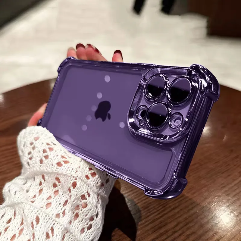 Lee más sobre el artículo Funda de teléfono transparente a prueba de golpes con revestimiento