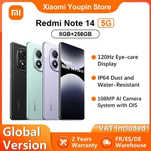 Lee más sobre el artículo Versión Global Xiaomi Redmi Note 14 5G Smartphone NFC MTK Dimensity