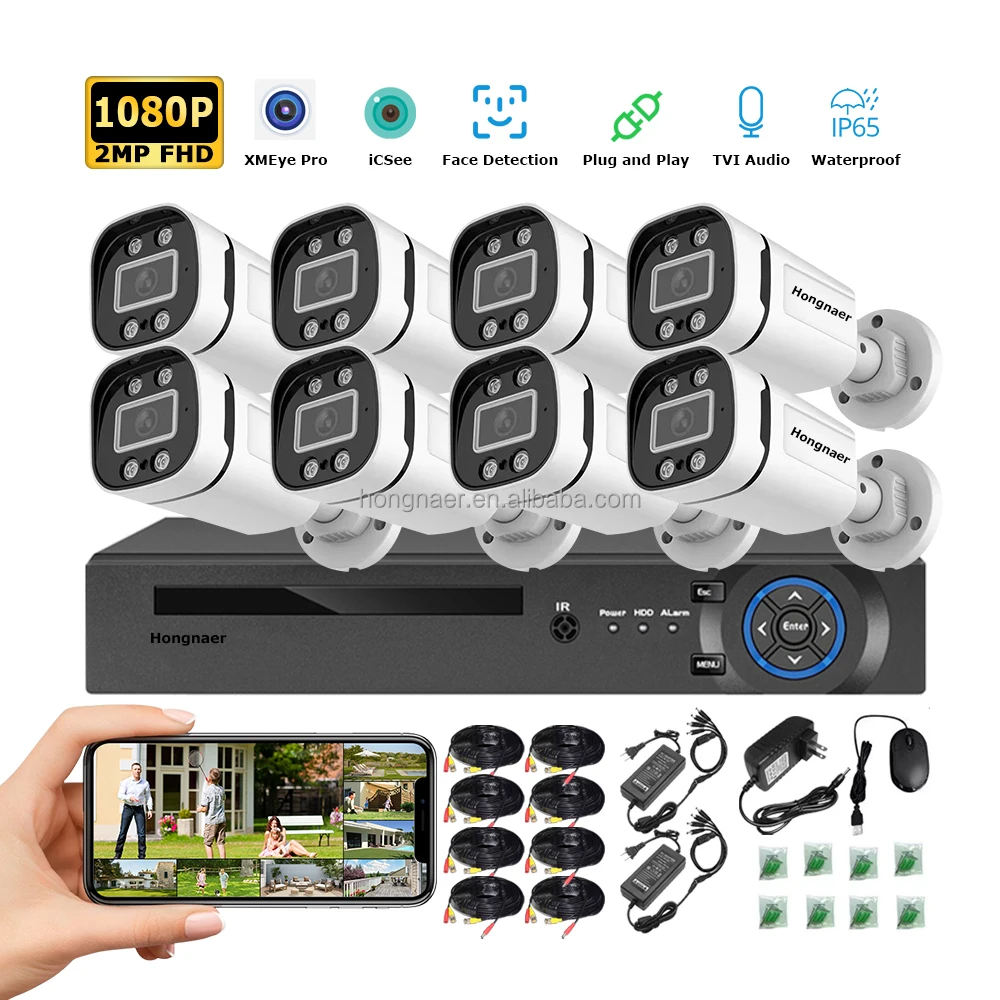 Lee más sobre el artículo Hongnaer 2MP DVR al aire libre 8 canales grabadora de vídeo Digital