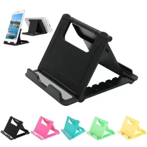 Lee más sobre el artículo Mini soporte de plástico plegable Universal portátil creativo ajusta