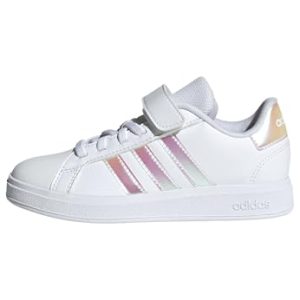 PROMOCIÓN: adidas Grand Court 2.0 Shoes Children, Zapatillas Unisex niños, Cloud White Iridescent Cloud White, 35 EU | Oferta Amazon