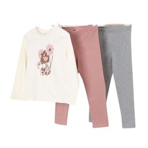 TOP VENTAS: Mayoral Conjunto Niña – Conjunto deportivo Niña – Set Camiseta Manga larga y pack 2 Leggins Niña – Para el Invierno – Ropa para niñas de 2 años a 8 años al mejor precio